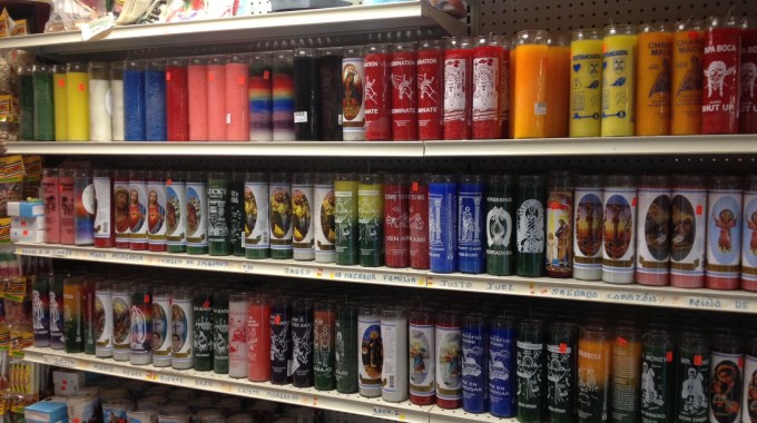 Shelves at Tienda y Taqueria Fiesta