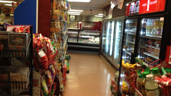 Shelves at Tienda y Taqueria Fiesta